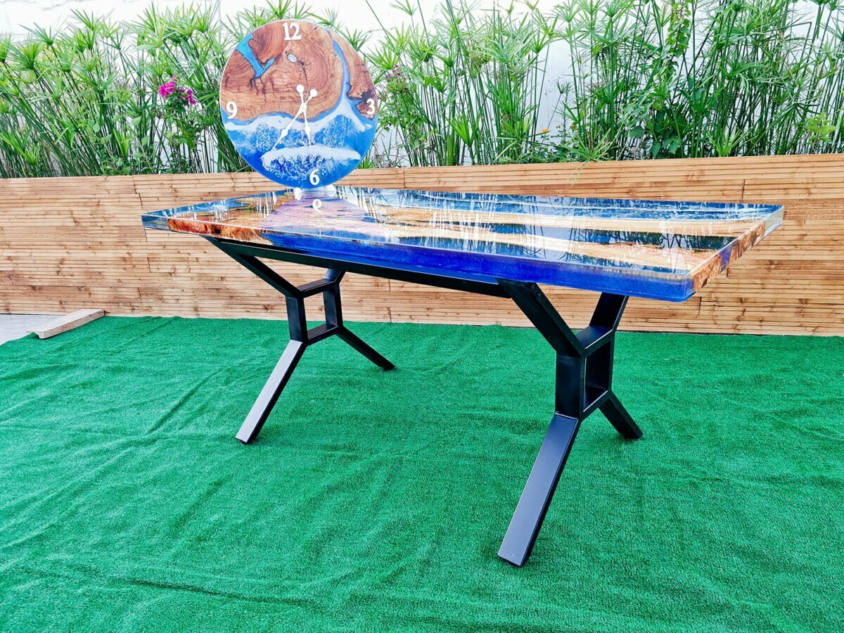 Epoxy Table | Custom River table and Ocean Table | 100% Handmade Natural Table